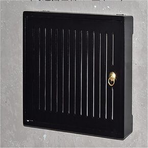 WiFi Router Storage Box, Wall Mounted Wooden WiFi Router Cabinet Multicolor Multiple Sizes(Black,L42*49.5cm/16.5 * 19.4in) in Kuwait