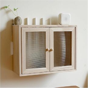 WiFi Router Storage Box, Wall Mounted WiFi Router Box Brown 36-50cm(Brown,L50cm/19.6in) in Kuwait