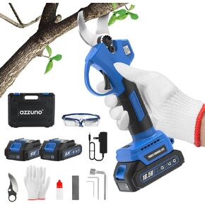 AZZUNO 20V Cordless Electric Pruning Shears: 1.1 Inch Brushless Pruner with LCD Display & SK5 Blades, Portable Branch Cutter for Gardening Tree Trimming (2Pcs 2.0Ah Batteries and Charger Included) in Kuwait