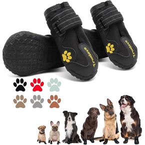 EXPAWLORER Dog Shoes for Large Dogs, Dog Shoes for Hot Pavement (Black) in Saudi Arabia