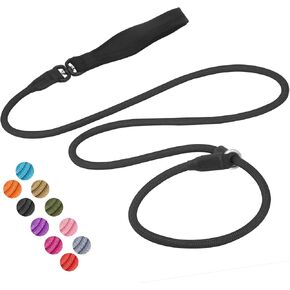 Slip Lead Dog Leash, Strong Slip Leash Dog Training Leash [360° Swivel Anti-Tangle] 4FT / 6FT Durable Nylon No Pull Walking Leash Dog Rope Lead for Small Medium Large Puppy Dogs 4ft Blue in Saudi Arabia
