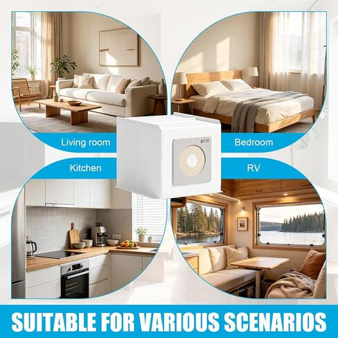 12pcs Y10 Vacuum Bags, Rv Vacuum Bags (White) | Durable Thick Dust Bag for Living room Bedroom Kitchen RV Compatible with CS6/ CS8/ CS8HW/ DOMETIC CV1003 in Kuwait