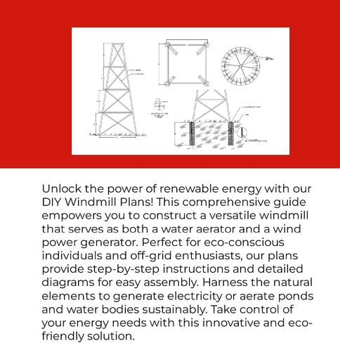Windmill Plans: Build Your Own Water Aerator & Wind Power Generator in Kuwait