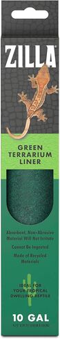 Zilla Reptile Terrarium Bedding Substrate Floor Liner, Green, 40BR/50G, 17.25" x 35.25" in Saudi Arabia