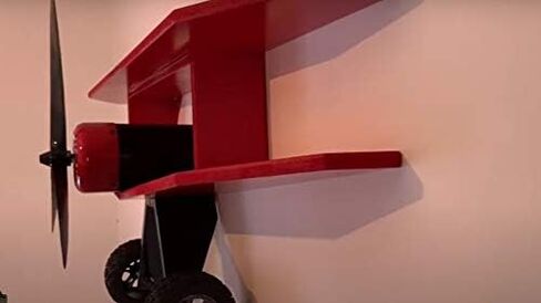 Wooden Airplane Themed DIY Floating Shelf Plans - Room Decor Woodworking Plans in Kuwait