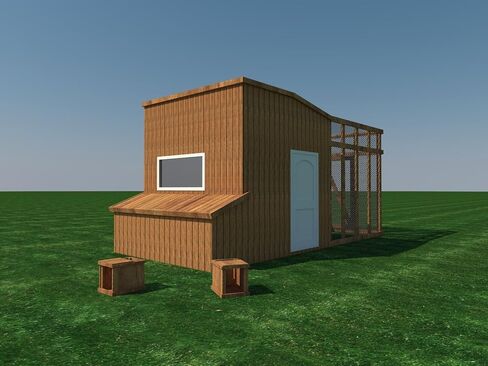 DIY Chicken Coop Plans 8x10 with Run – Woodworking Project Plans Blueprint for Poultry Hen House, Step by Step Building Guide with Materials List in Kuwait