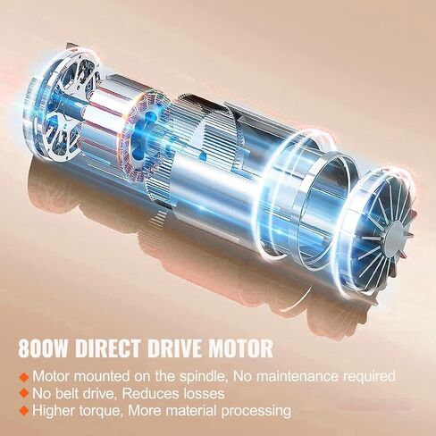 Brushless Mini Metal Lathe Machine 7''x16'' / 180mm*400mm 800W Digital Display Continuously Variable Metalworking Turning in Kuwait