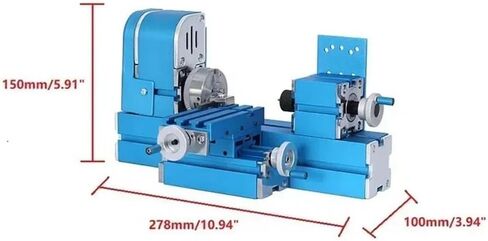 Mini Metal Micro Universal Machine Micro Lathe W10003 20000rpm Machine Processing Model 12V in Kuwait