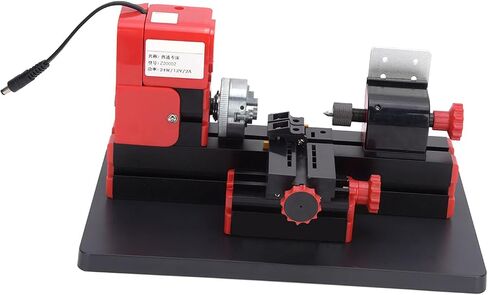 Mini Metal Lathe Machine Z20002 High Speed 20000rpm 24W Power Tool for DIY Metal Wood Plastic Turning Crafting Hobbyists Small Workshop in Kuwait