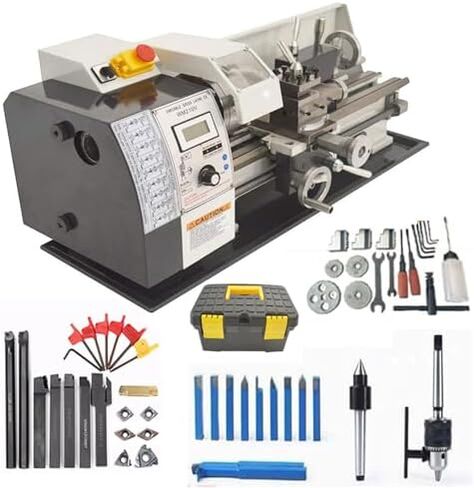 Precision Metal Bench Lathe, 900W Mini Milling Machine with Variable Speed 50-2500 RPM, Perfect for Model Making and Sample Production in Kuwait