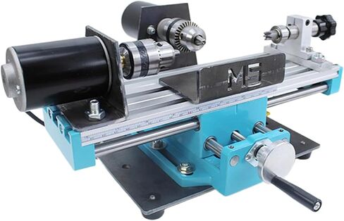 Beads Metal Lathe Machine, Lathe DIY Wood Beads Bench Drill, Speed 7000 RPM, High Precision Milling Machine, Small Wood Lathefor, for Crafting Miniature Parts in Kuwait