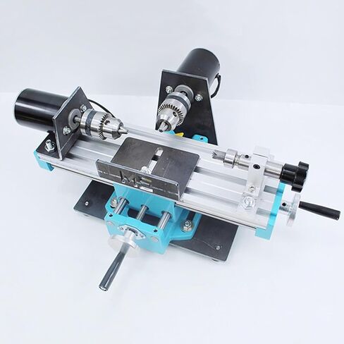 Beads Metal Lathe Machine, Lathe DIY Wood Beads Bench Drill, Speed 7000 RPM, High Precision Milling Machine, Small Wood Lathefor, for Crafting Miniature Parts in Kuwait