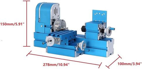 Mini Micro Electric Lathe, DIY Tool Metal Woodworking Hobby Model Making,for School General Technology Room, Science and Technology Activity Room Equipment in Kuwait