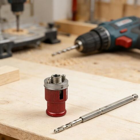 Quick-Connect Hole Opener Extension Rod With Self-Locking For 16Mm And 5/8-Inch Bi-Metal Hole Saws 10Mm Hex Shank Power Drill Adapter For Woodworking Pipe Stripping in Kuwait