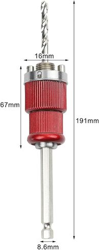 Quick-Connect Hole Opener Extension Rod With Self-Locking For 16Mm And 5/8-Inch Bi-Metal Hole Saws 10Mm Hex Shank Power Drill Adapter For Woodworking Pipe Stripping in Kuwait