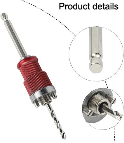 Quick-Connect Hole Opener Extension Rod With Self-Locking For 16Mm And 5/8-Inch Bi-Metal Hole Saws 10Mm Hex Shank Power Drill Adapter For Woodworking Pipe Stripping in Kuwait