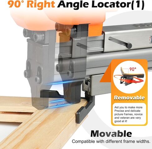 V1015 30 Gauge Pneumatic Picture Frame Nailer, 13/32" Crown V Nailer | Drives 3/16" to 19/32" (5-15mm) V-Nails – Professional Picture Frame Joiner Tool for DIY Picture Frames Making, Carpentry in Kuwait