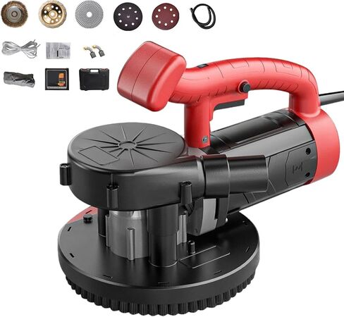 Powerful Wall Planing Machine, 6-Speed Adjustment Wall Planer | Concrete Grinder Wall Sander with Diamond Disc for Floors Walls Ceilings, 90° No-Dead-Angle in Kuwait