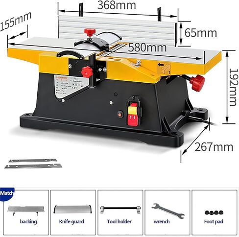 1800W-Benchtop-Planer,-Electric-Wood-Cutting-Machine,Desktop-Woodworking-Planer,-for-Wood-Cutting in Kuwait