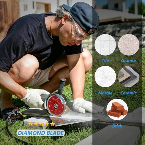 2-Pack 4-1/2" Diamond Blade for Angle Grinder | Super Thin X-Teeth Turbo Tile Saw Blade, Wet/Dry Diamond Cutting Disc, For Porcelain Ceramic Granite Marble in Kuwait