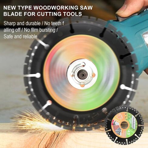 4.5" Diamond Cutting Blades 3-Pack – Multi-Purpose Angle Grinder Disc for Metal, Tile, Marble, Quartz & Plastic, Chamfering and Grinding Wheel in Kuwait