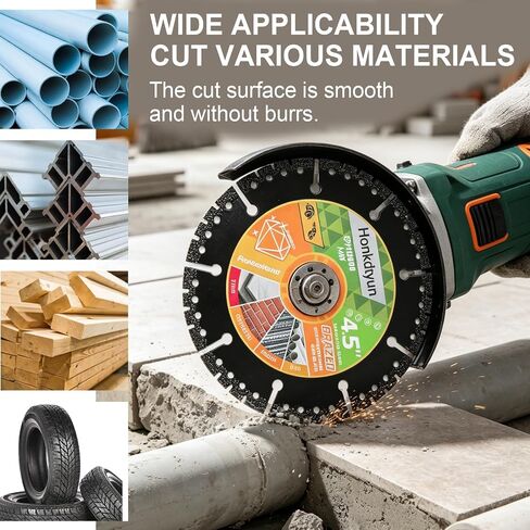 4.5" Diamond Cutting Blades 3-Pack – Multi-Purpose Angle Grinder Disc for Metal, Tile, Marble, Quartz & Plastic, Chamfering and Grinding Wheel in Kuwait