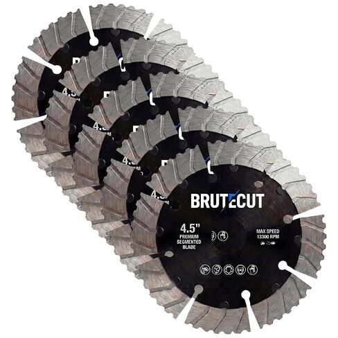 4.5" Diamond Blade for Concrete, Brick & Masonry | Wet/Dry | Fits 4.5 inch angle grinders | Concrete cutting disc | Cuts pavers, stone, & granite | Disco para cortar concreto in Kuwait