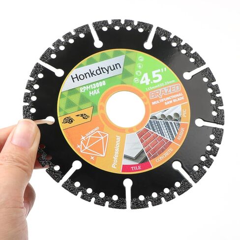 4.5" Diamond Cutting Blades 3-Pack – Multi-Purpose Angle Grinder Disc for Metal, Tile, Marble, Quartz & Plastic, Chamfering and Grinding Wheel in Kuwait