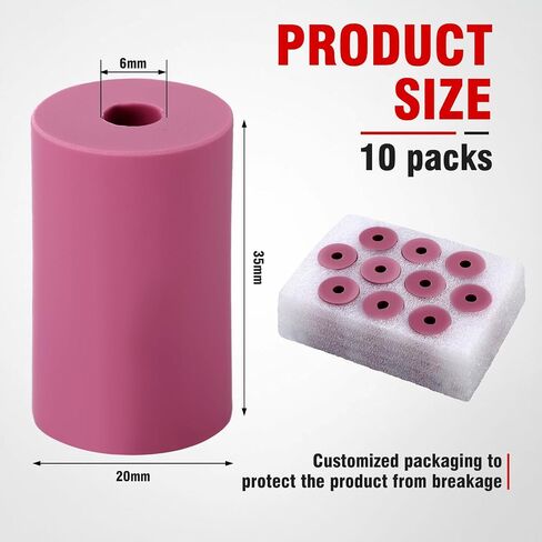 10 Pack Sandblaster Gun Nozzles Tip Sand Blaster Replacement 6mm Sandblaster Nozzles Cylinder Ceramic Abrasive Nozzle for Blasting High Wear Resistant in Kuwait