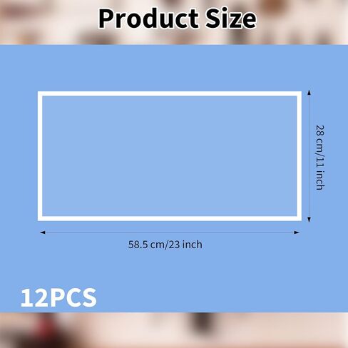 12 Pcs Abrasive Blasting Cabinet Lens Cover, 23 x 11 Inch Polyester Film Sandblast Cabinet Inner Lens Protector Adhesive Standard Sand Blast Film for Sandblast Replacement in Kuwait