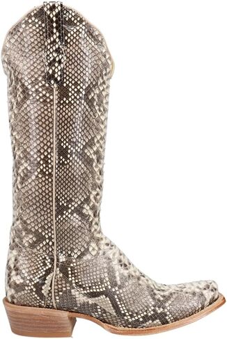 R. Watson Boots R. Black and White Back Cut Python Boots in Kuwait