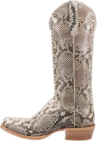R. Watson Boots R. Black and White Back Cut Python Boots in Kuwait
