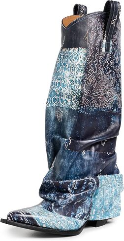 R13 Women's Mid Cowboy Boots with Sleeve in Kuwait