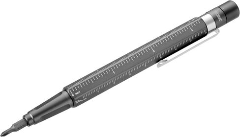 TROIKA Bit pen with 12 different precision bits, construction tool 13, space-saving storage in pen housing with magnetic tip for secure fixing of bits, aluminium, titanium-coloured in Kuwait
