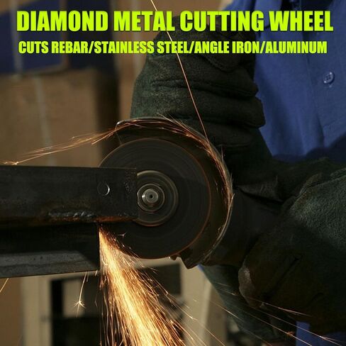 5 Pack Diamond Multi Purpose Saw Blade 4 1/2 inch Indestructible Diamond Cutting Wheel with 7/8 Arbor Angle Grinder Cutting Disc for Metal,Tile,Ceramic,Wood,Plastic (5) in Kuwait