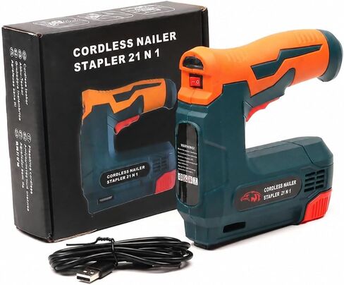 Staple Nail Compact Cordless Nailer Portable Cordless Fastener for Hobbyists, Crafters, Carpentry in Kuwait