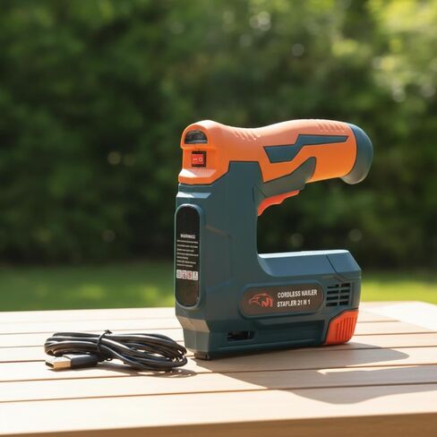 Staple Nail Compact Cordless Nailer Portable Cordless Fastener for Hobbyists, Crafters, Carpentry in Kuwait