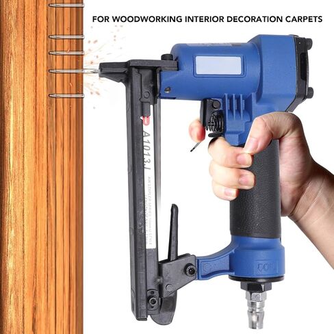 Pneumatic Stapler with Versatile Applications for Woodworking, Air Gun for 1/4 to 1/2 Inch Nails in Kuwait