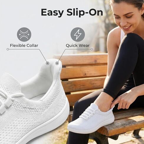 Women Barefoot Shoes, Zero Drop Sole for Walking & Running, Wide Width Casual Gym Shoes in Kuwait