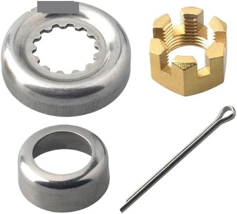 66T-W4599 Propeller Spacer Kit for Yamaha F30-F60 4T/2T for Hidea for Parsun 90171-16011 Castle Nut 90389-22M01 in Kuwait