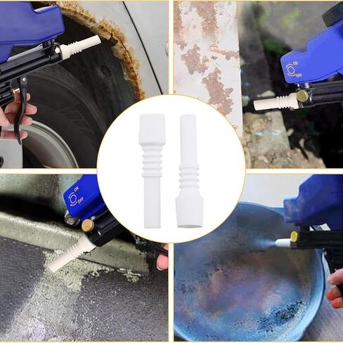5PCS Sandblasting Replacement Ceramic Nozzles 10mm Connector Total Length 40mm Power Tool Part Suitable for Honey Collectors in Kuwait