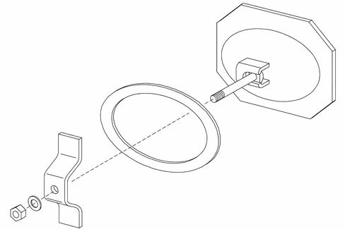 Clemco Manway/Handway Gasket, Part# 02369. Gasket on Side of Blast Pot in Kuwait
