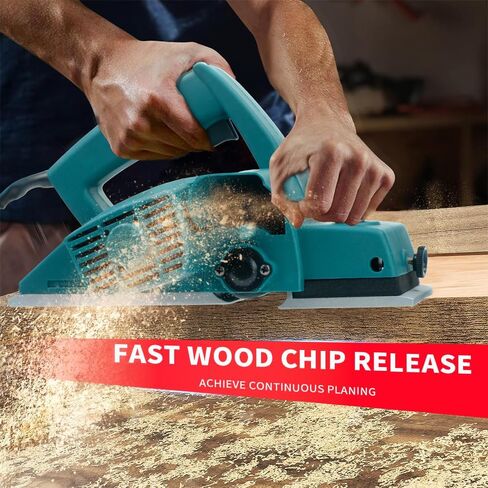 Cordless Hand Planer Adjustable Depth 0-1mm With 2 * 21V Rechargeable Batteries, 16000rpm Hand Planer Woodworking Tools With Safety Lock For Wood Chamfering DIY Models in Kuwait