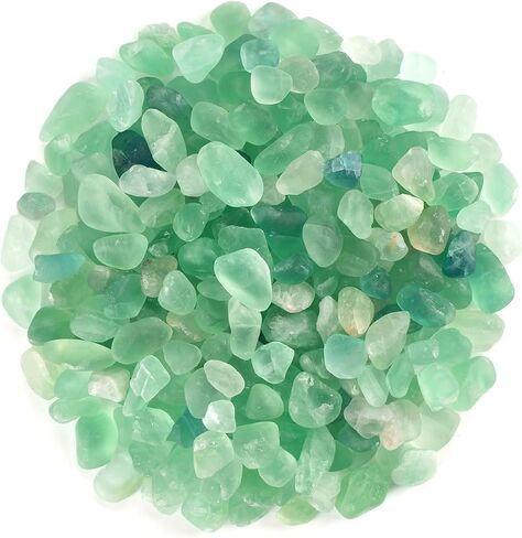 WAYBER Crushed Turquoise Gemstone Chips, Decorative Pebbles, 1 Pound in Kuwait