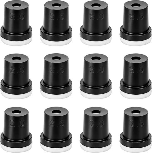 12PCS Ceramic Rubber Sandblasting Nozzle Tips, 2mm/2.5mm/3mm/3.5mm | Abrasive Blast Nozzles Fit For Sand Blasting Gun And Cabinet, Durable Replacement Sandblaster Accessories in Kuwait