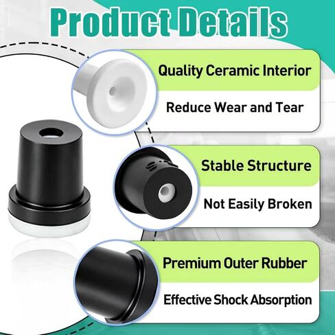 12PCS Ceramic Rubber Sandblasting Nozzle Tips, 2mm/2.5mm/3mm/3.5mm | Abrasive Blast Nozzles Fit For Sand Blasting Gun And Cabinet, Durable Replacement Sandblaster Accessories in Kuwait