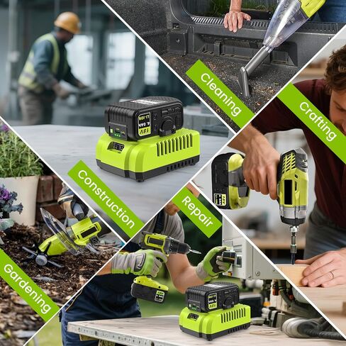 Abeden 18V 4.0Ah Replacement Battery with USB and Charger Combo for Ryobi Battery Charger,Compatible with Ryobi 18 Volt ONE+ System P102 P103 P104 P105 P107 P108 P109 P190 P122 Cordless Tools in Kuwait