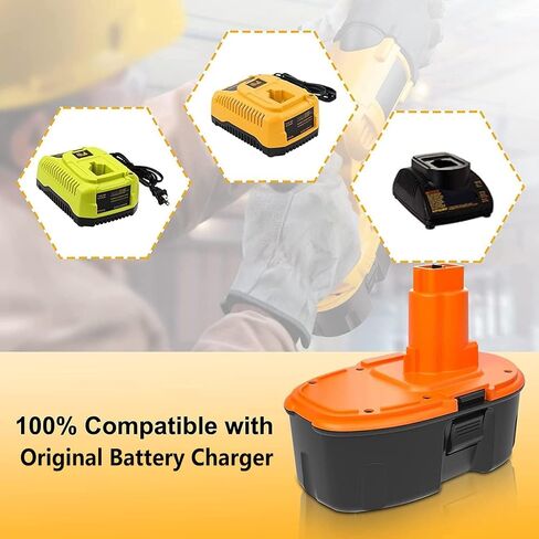 18V Replacement Battery for DeWALT: 18 Volt 5.0Ah XRP DC9096 Ni-Mh Batteries Compatible with DC9098 DC9099 DW9095 DW9096 DW9098 Cordless Power Tool,2 Pack in Kuwait