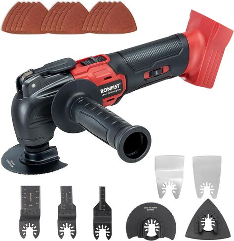IRONFIST Cordless Oscillating Tools Compatible with MILWAUKEE M18, 6 Speed 8000-20500RPM, Brushless Motor Cordless Multi-Tool for Scraping, Sanding,Cutting Wood (BATTERY NOT INCLUDE) in Kuwait