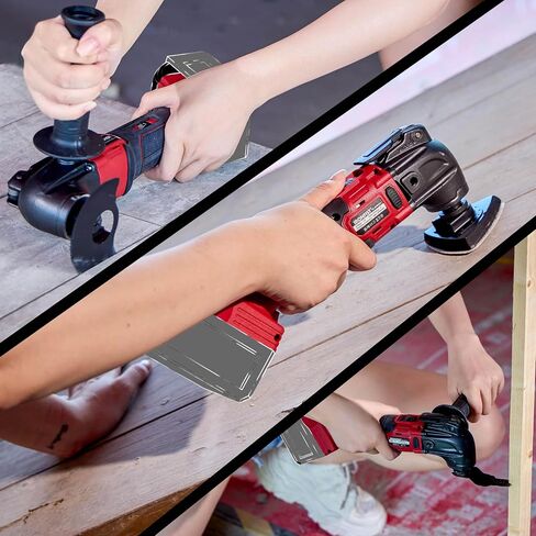 IRONFIST Cordless Oscillating Tools Compatible with MILWAUKEE M18, 6 Speed 8000-20500RPM, Brushless Motor Cordless Multi-Tool for Scraping, Sanding,Cutting Wood (BATTERY NOT INCLUDE) in Kuwait